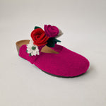 Carica l&#39;immagine nel visualizzatore di Gallery, Pantofola DONNA in lana. Colore VARI con fiori | 4011
