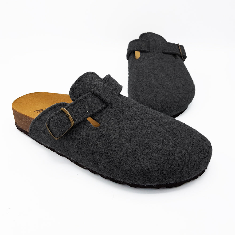PANTOFOLA DONNA in LANA CON FIBBIA | Art. 611-D