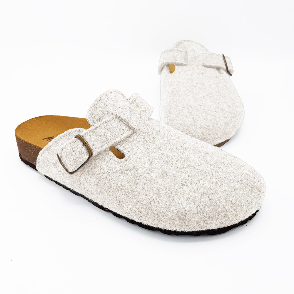 PANTOFOLA DONNA in LANA CON FIBBIA | Art. 611-D