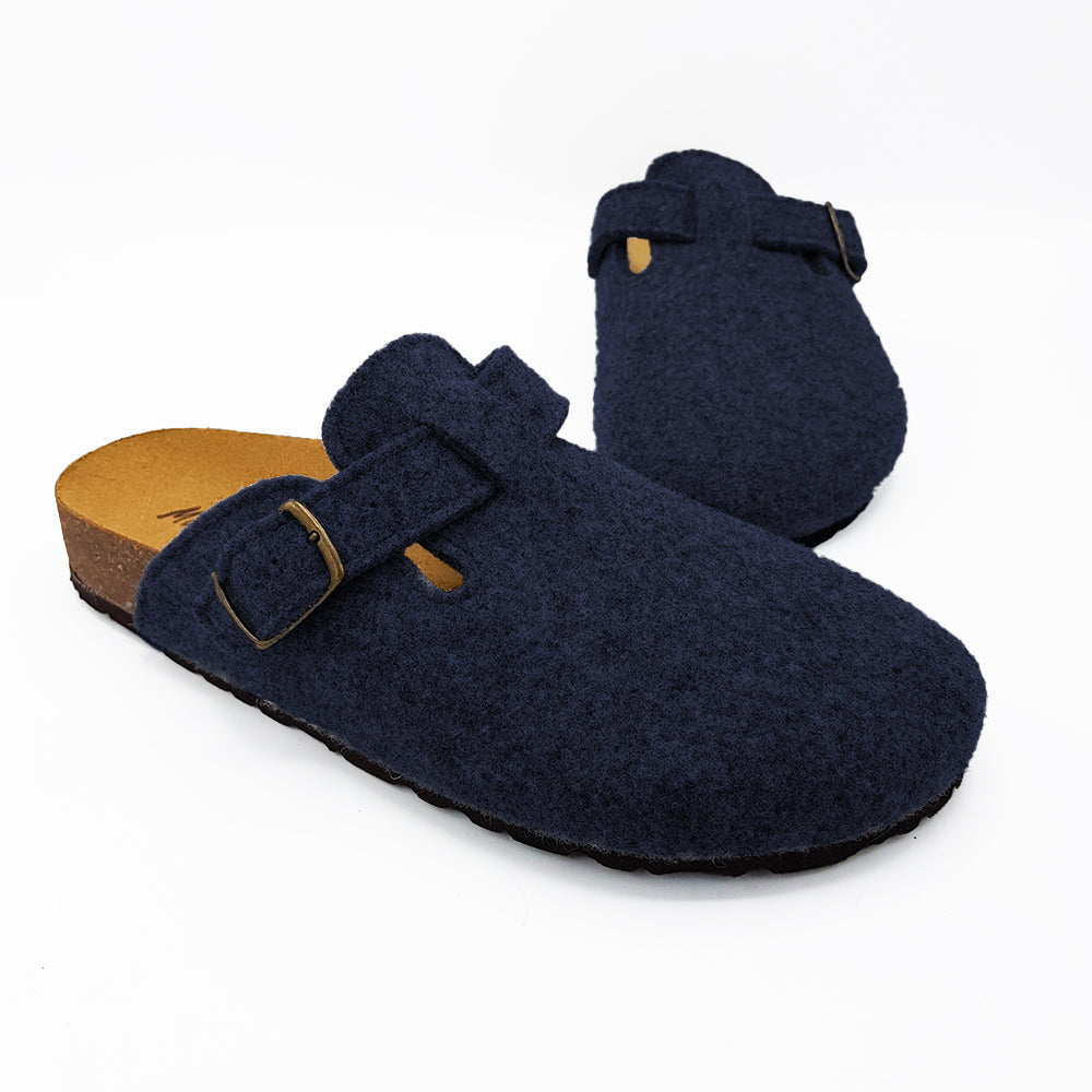 PANTOFOLA DONNA in LANA CON FIBBIA | Art. 611-D