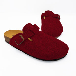 PANTOFOLA DONNA in LANA CON FIBBIA | Art. 611-D