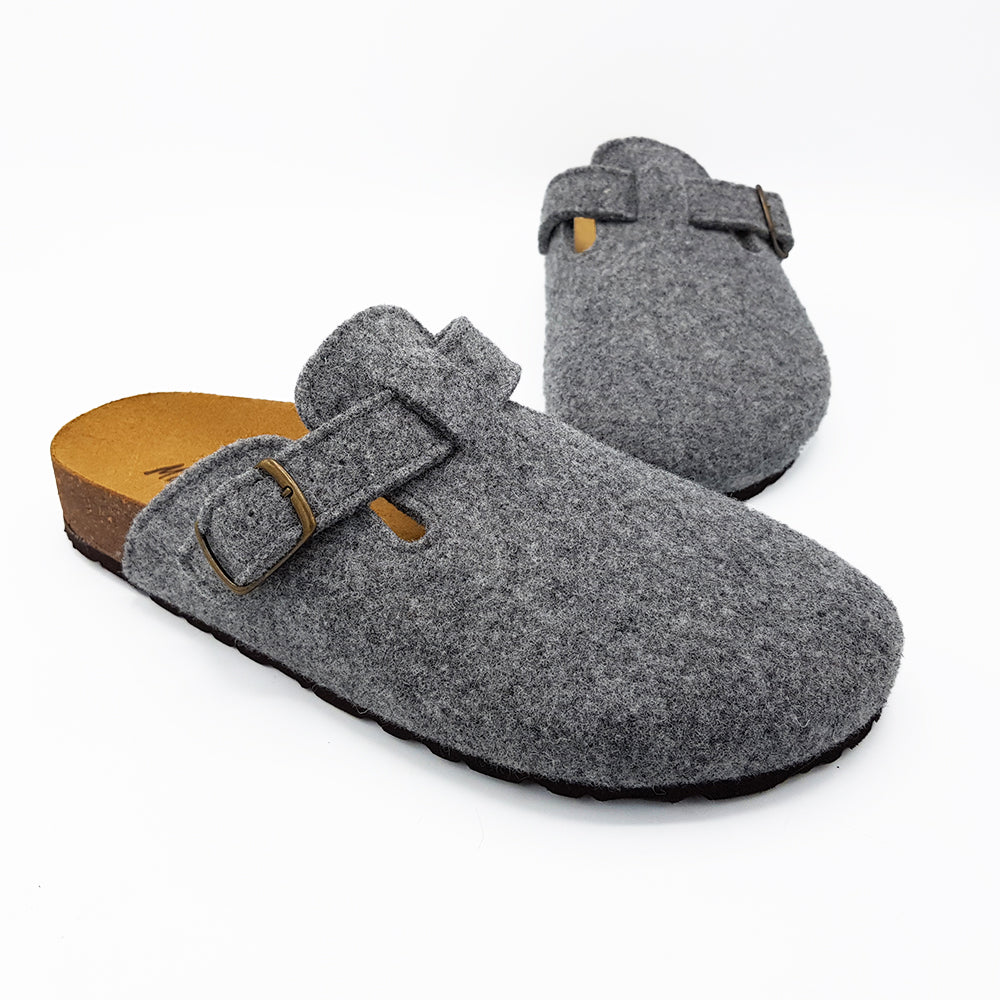 PANTOFOLA DONNA in LANA CON FIBBIA | Art. 611-D