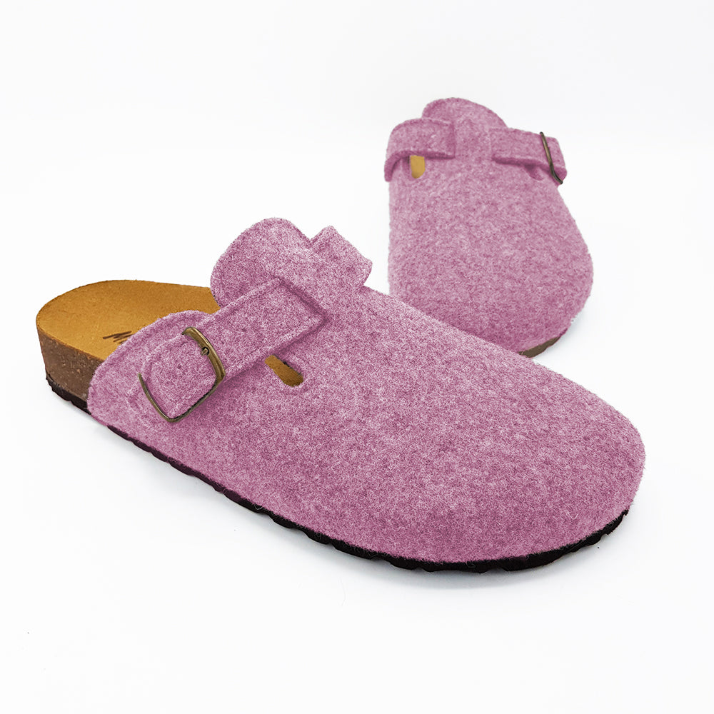 PANTOFOLA DONNA in LANA CON FIBBIA | Art. 611-D