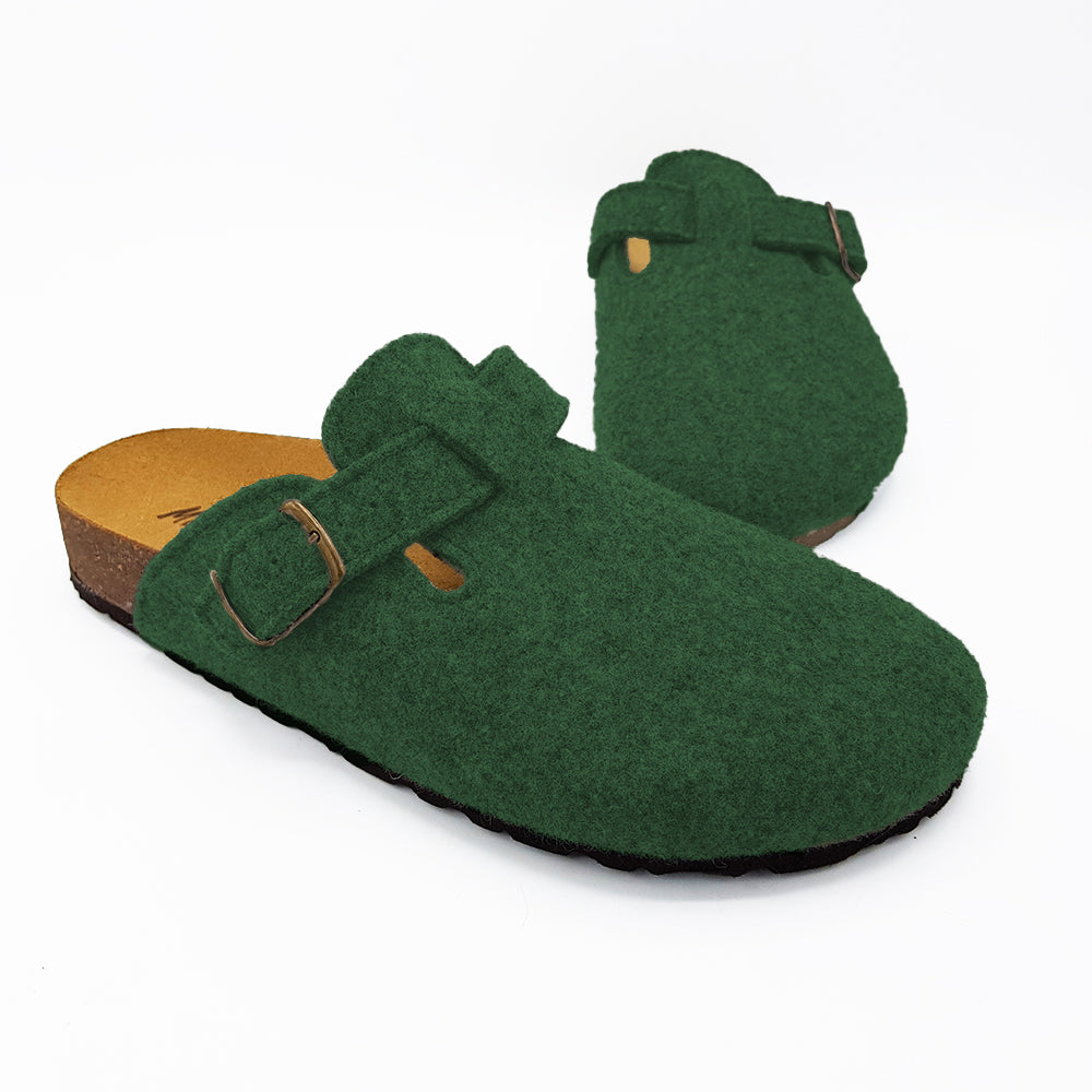PANTOFOLA DONNA in LANA CON FIBBIA | Art. 611-D