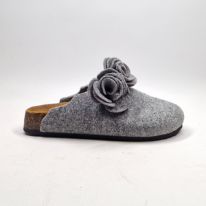 Pantofola DONNA in lana. Colori vari con fiori | MISSY