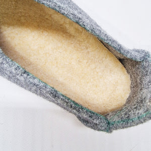 PANTOFOLA DONNA LANA DETTAGLIO SOLETTO SHERPA