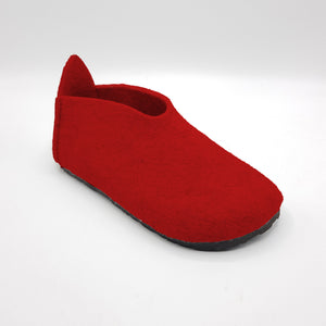 PANTOFOLA DONNA LANA ROSSA