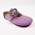 Carica l&#39;immagine nel visualizzatore di Gallery, Pantofola DONNA in lana. Fiore glitterato. Tinta unita | Art. Molly
